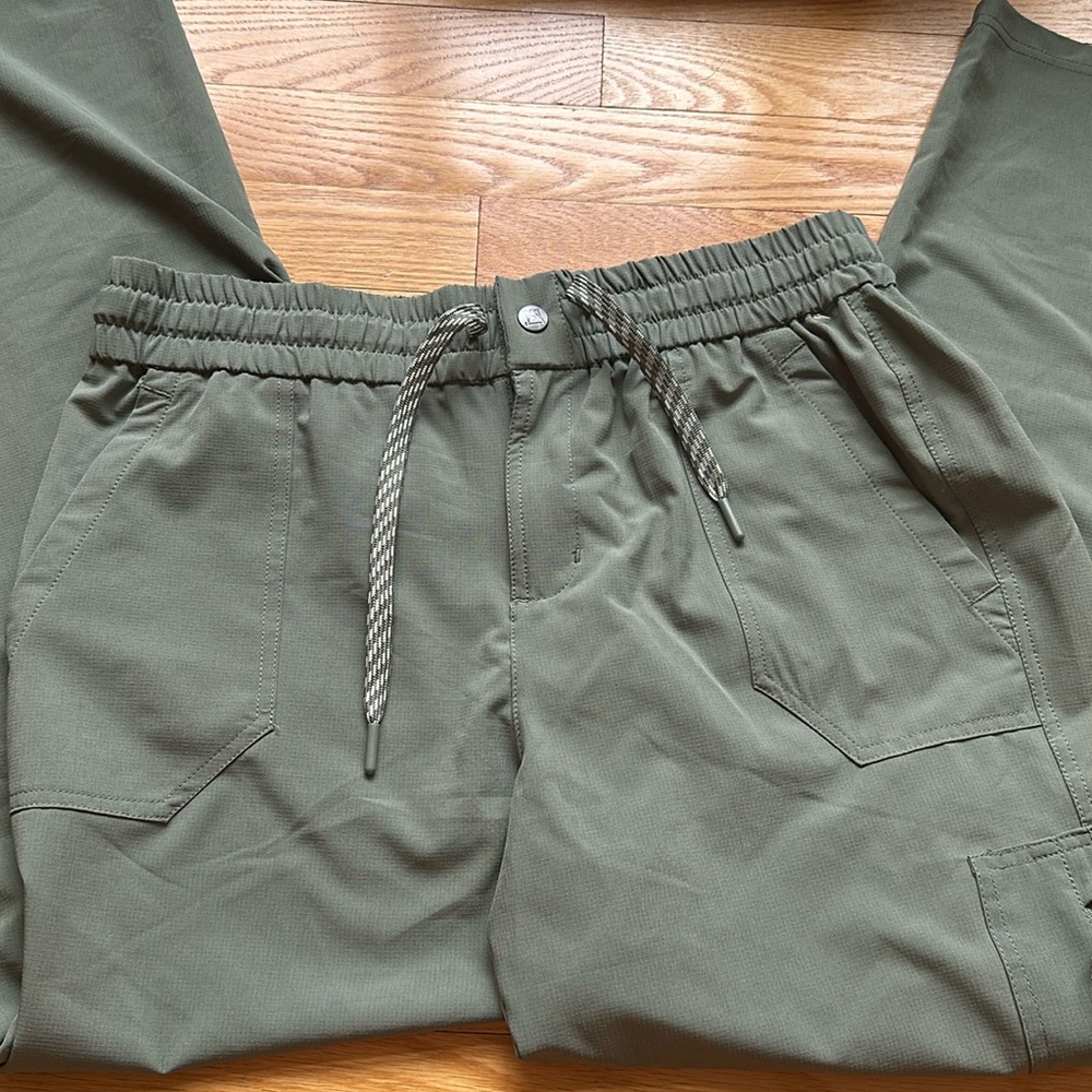 Green hiking pants